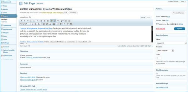 Wordpress Pages and Posts Wordpress Pages and Posts